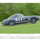 Große weiße Zahl "417" auf einem grauen Mercedes-Benz, umgeben von grünem Hintergrund. Kalenderwochen 39-43 unten. Logo "Motor Klassik" oben links.
