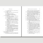 Linke Seite: Römische Zahl X, Einführung. Auflistung von Themen mit Nummerierung.

Rechte Seite: Römische Zahl XI, Struktur und Inhalt des Buches XVIII. Fortsetzung der Auflistung.