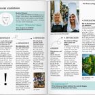 Texte links: "Direkt einfühlen", "Manfred Görgens", "Fragen? Wünsche? Ideen?"  
Texte rechts: "Pardon = Feiern bis Sankt Nimmerlein", "Die Bretagne – am liebsten grün."