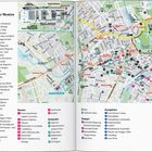 Eine Karte von Leipziger Westen mit Sehenswürdigkeiten, Restaurants, Einkaufsmöglichkeiten und Freizeitaktivitäten.