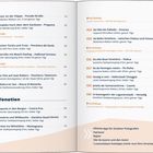 Zwei Seiten einer Liste von Outdoor-Aktivitäten und Foto-Challenges in Venetien, mit Seitenzahlen und Kategorien.