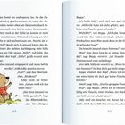 Seiten 164-165: Eddy spricht mit Beppa über eine Flaschenpost. Illustration: Ein sitzender Biber mit rotem Hemd.