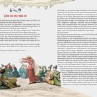 Kapitel V: Schau dich noch einmal um! Der Text beschreibt dramatische Ereignisse um Michael Strogoff und eine exotische Tanzvorführung. Links unten eine farbenfrohe Illustration von Tänzerinnen und Zuschauern.