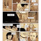 Comic-Stil, Mädchen verfolgt, entschuldigt sich, Gespräche über Alter, Essen, Eltern, Waisenhaus und Gemeinheit. Historische Kleidung.
