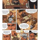 Ein Comic zeigt ein Gespräch zwischen zwei Männern in einem Büro. Der ältere Mann sitzt hinter einem Schreibtisch.