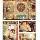 "SCHAWUMM", "AH!", "12kg". Comic-Stil, Waschmaschine explodiert, überrascht küssendes Paar, bunte Lichter.