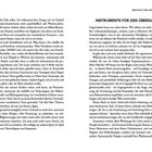 Titel: "EINLEITUNG" und "INSTRUMENTE FÜR DEN ÜBERGANG". 
Seitenzahlen: 18 und 19. 
Inhalt: Persönliche Entwicklung und Experimentieren.