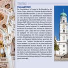Passauer Dom: Beschreibung der Geschichte und Architektur des Stephansdoms in Passau. Rechts Bild des Doms mit Statue.