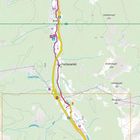 In der Mitte steht "Flachauwinkl". Unten "Zauchensee". Rechts "Hinterkogel". Links "Saukarkopf". Oben "Rohr", daneben "A10".