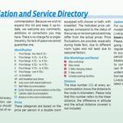 Accommodation and Service Directory mit Kategorien, Preisspannen, und Informationen zu Unterkünften, Updates und Fahrradverleih.