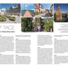 "7 TAGE in Südschweden" steht groß geschrieben. Darunter ein detaillierter Reiseplan mit Sehenswürdigkeiten und Essensvorschlägen.