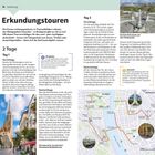"Einführung: Erkundungstouren. Text über Budapest erkunden, 2-Tages-Plan mit Spaziergängen, Sehenswürdigkeiten, Essen."

