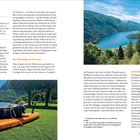 Tipp: Bootsverleih – Hunde dürfen auf Elektroboten und Tretbooten kostenlos mitfahren. Bild eines Hundes auf einem Paddleboard.