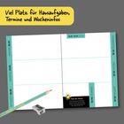 Kalender mit Platz für Hausaufgaben. Daten 28.09.–04.10., KW 40. Zusatzinfo: Oktober war im römischen Kalender der 8. Monat.