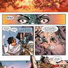 „...sehe ich nur Tod.“ „FARZALA!“ Figuren in einem zerstörten, feurigen Szenario kämpfen und rennen in Panik.