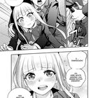 Comic: Ein Junge fängt ein Mädchen auf. Beide schauen überrascht und sprechen über den Vorfall.