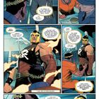 Ein Comic mit Figuren in einem Gefängnis; ein geflügelter Helmträger spricht über Respekt und ein anderer über einen Auftrag.