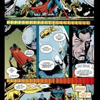 Comic-Seite: Superman steht mit anderen Figuren vor riesigen Eiern. Personen diskutieren die Gefahr und mögliche Maßnahmen.