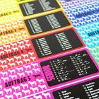 Texte "AUFTRAG 3", "AUFTRAG 4", "AUFTRAG 5", "SENIOR". Mehrere bunte Karten mit Tiermotiven, vor allem Zebras.