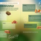 Titel: "Die WM-Snack-Challenge"
Text: Zuordnen von Snacks zu WM-Teilnehmern.
Abbildungen: Verschiedene Snacks einschließlich Tacos, Bofrot, Simit, Choripán.