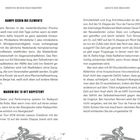 "UNNÜTZES WISSEN ÜBER RADSPORT", "KAMPF GEGEN DIE ELEMENTE", "WARUM DIE 13 OFT KOPFSTEHT". Zwei Textblöcke über Radrennen. Darunter Zeichnung eines Radfahrers.