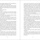 Das Bild zeigt zwei Seiten eines Buches: Seite 18 und 19. Auf Seite 18 wird ein Gespräch beschrieben, Seite 19 setzt es fort.