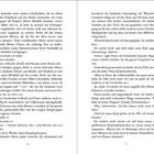 Seite 16 und 17 eines Buches mit fortlaufendem Text über Laufen, körperliche Anstrengung und Dialog zwischen Personen.