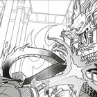 Ein Krieger kämpft gegen einen wütenden, feuerspeienden Drachen in einer dramatischen Szene voller Bewegung.