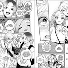 Dialog über spontane Treffen. Charaktere mit emotionalen Gesichtsausdrücken, junge Leute in Interaktion. Manga-Stil.