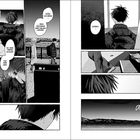 Comic mit Dialogen: "Es war meine Schuld", "Tut mir leid", "Dass ich eben den Talisman hab fallen lassen." Zwei Jungs an einem Steg.