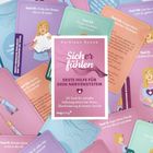 „Sicher fühlen“ von Kathleen Kunze. Tools zur Selbstregulation. Verschiedene bunte Karten mit Anleitungen.