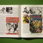 Links "Tarzan of the Apes", rechts Comicszenen, darunter "Tip Top Comics" und "Tarzan in Color".