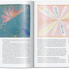 Links: "The Eros Series" (1907). Rechts: Bunte, geschwungene Texte wie "Vrida skall" in Pastelldesign.