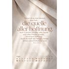 Ein Textzitat aus Römer 15, umrahmt von einem Kalender für den Monat April. Der Hintergrund zeigt einen beigen Stoff.