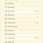 Kalender für April mit Tagesangaben und einem Vogel-Illustration mit Nest und Blüten darunter.