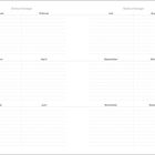 Tabelle, überschrieben mit "Geburtstage", unterteilt in Monate von Januar bis Dezember, mit leeren Linien zum Ausfüllen.