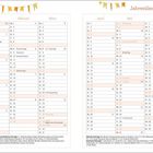 Jahresübersicht 2027. Kalendertabelle von Januar bis Juni mit Feiertagen wie Neujahr, Valentinstag, Ostern und Pfingsten.
