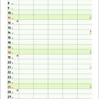 Kalender für April mit Monatsübersicht und Datum. Unten Zeichnungen von Schafen vor Geschäften: "SALE" und "SHEEP-SPORT".