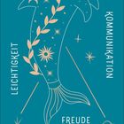 Der Delfin. Herz und Verstand verbinden. Leichtigkeit. Kommunikation. Freude. April Kalender. Illustration Delfin mit Sternen.