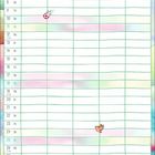 Illustration eines Kalenders mit Monat April. Text in Wolke: „Auch wenn du mal stolperst... sagt dein Schutzengel...“.