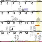APRIL. Voll die FANGFRAGE! Der GRAUS. Montag bis Sonntag. Internationale Kinderbuchtag. Trötellumme. Farbiges, verspieltes Kalender-Layout.