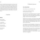 Links: „5. Januar“ und „Schöpfung“. Rechts: „6. Januar (Epiphanias)“ und „Der verlorene Stern“. Zwei absatzweise gegliederte Texte.
