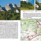 Text: Übereinstimmungen: Kühler Rast, Weißbachalm, Weißbachl-Mitterleger, Seepsitze, Brandbergjoch

Naturbilder mit Bergen und Wanderkarte.