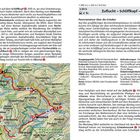 Seite 121: Panoramatour über die Grinden im Schwarzwald mit Routenbeschreibung. Unten: Karte mit markiertem Wanderweg.
