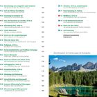 Texte: Stichwortverzeichnis 204, Impressum 208. Darunter: Bergpanorama mit See, umgeben von Nadelwäldern und Bergen.