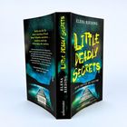 Buchtitel: "Little Deadly Secrets" von Elena Rieding. Slogan: "Beste Freunde bis zum Tod." Cover: Dunkler Steg zum Wasser.