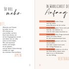 Links: "So viel mehr", Gebet über Träume an Gott. Rechts: "In Wirklichkeit der Anfang", über das Vertrauen in Neuanfänge.