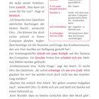 Text: „geheime Informationen ausplaudern.“; „zieht zurecht“; „förmlich“; rechte Seite mit Begriffen wie "sich einschalten".