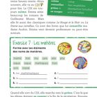 Seite 31. Vokabeln: "calme - ruhig", "conseiller - empfehlen". Übung 7: Elemente zusammensetzen für Schulfächer.