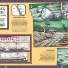 "Das Wrack von Umluj" – Rotes Meer vor Saudi-Arabien. Illustrationen von Tauchern, Schiffswrack und geborgenen Artefakten.